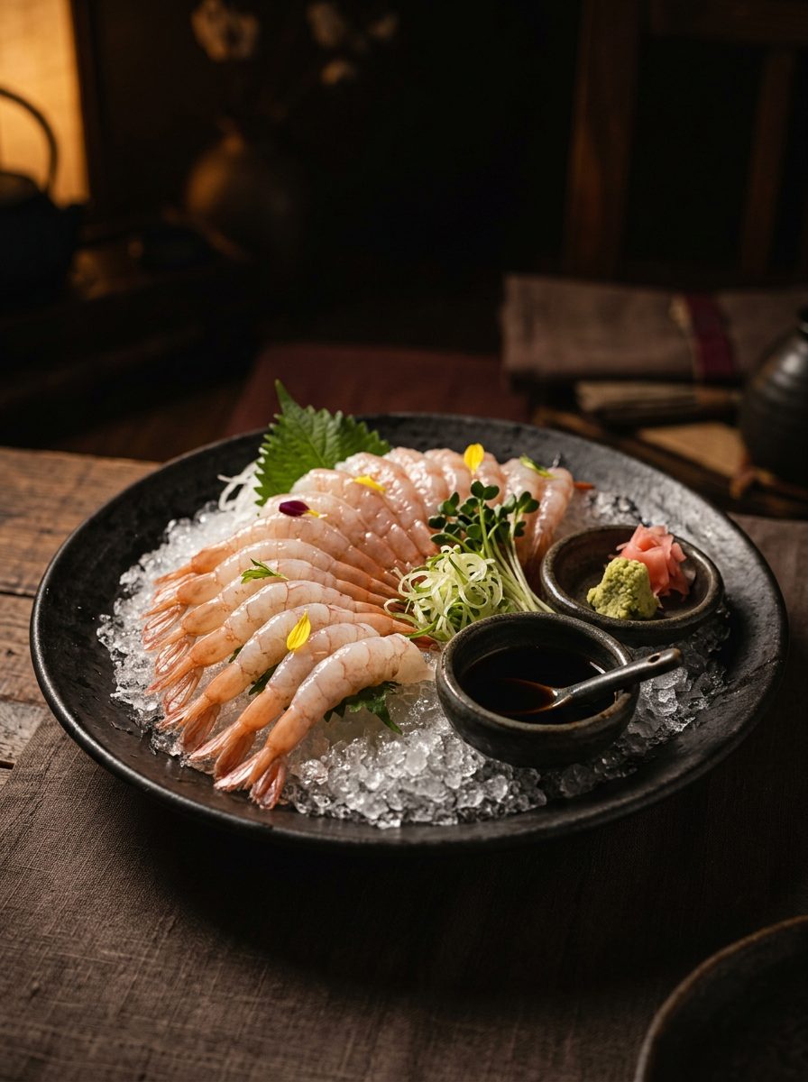 프리미엄 새우회 사시미